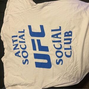 Anti Social Social Club White and Blue Tee